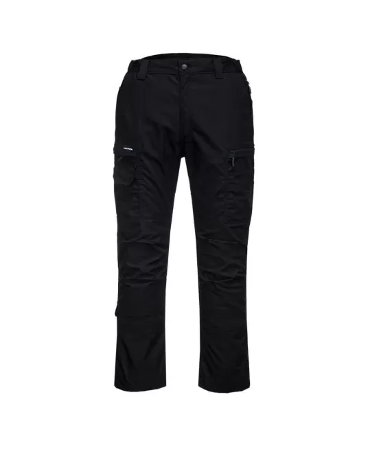 Pantaloni de lucru slimfit, ripstop rezistent la rupere, Negru Pantaloni de lucru slimfit, ripstop rezistent la rupere, Negru