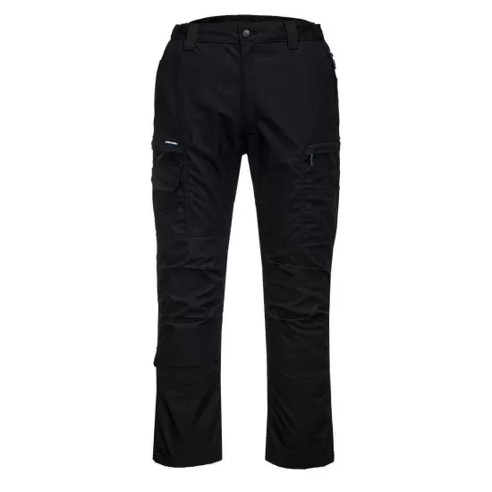 Pantaloni de lucru slimfit, ripstop rezistent la rupere, Negru Pantaloni de lucru slimfit, ripstop rezistent la rupere, Negru