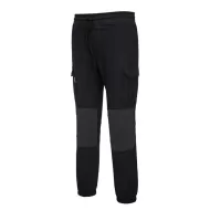 Pantaloni de lucru stretch cu snur in talie,Negru