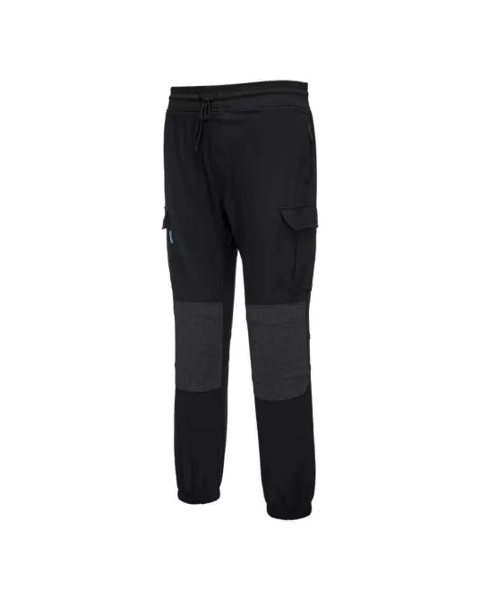 Pantaloni de lucru stretch cu snur in talie,Negru