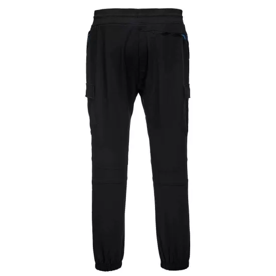 Pantaloni de lucru cu snur in talie,Negru Pantaloni de lucru cu snur in talie,Negru