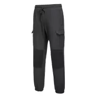 Pantaloni de lucru stretch cu snur in talie, Gri