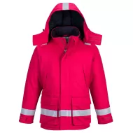 Jacheta de protectie ignifuga vatuita, inalta vizibilitate, antistatica [FR59] Rosu