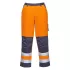 Pantaloni de protectie reflectorizanti, inalta vizibilitate, tercot 245g/m2 [TX51] Portocaliu si bleumarin