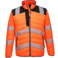 Jacheta vatuita reflectorizanta premium Portocaliu si negru Jacheta vatuita reflectorizanta premium Portocaliu si negru
