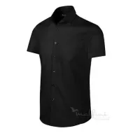 Camasa cu  maneca scurta pentru barbati, model cambrat, 110g/m2 [260 Flash] Negru