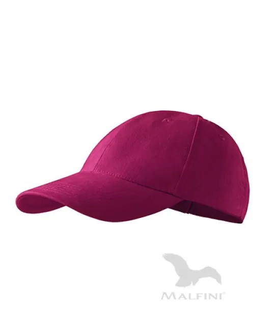 Sapca unisex Malfini 6P 305, bumbac 340g/m2 Visiniu