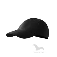 Sapca unisex Malfini 6P 305, bumbac 340g/m2 Negru