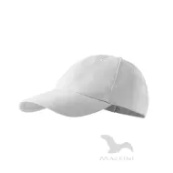 Sapca unisex Malfini 6P 305, bumbac 340g/m2 Alb