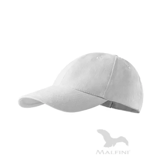 Sapca unisex Malfini 6P 305, bumbac 340g/m2 Alb Sapca unisex Malfini 6P 305, bumbac 340g/m2 Alb