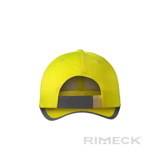 Sapca HiVis galbena, banda reflectorizanta pe cozoroc Sapca HiVis galbena, banda reflectorizanta pe cozoroc