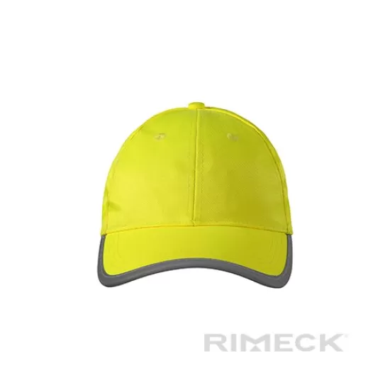 Sapca HiVis galbena, banda reflectorizanta pe cozoroc Sapca HiVis galbena, banda reflectorizanta pe cozoroc