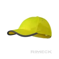 Sapca HiVis galbena, banda reflectorizanta pe cozoroc