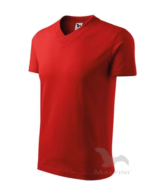 Tricou barbati V-neck 102 Malfini, bumbac 160g/m2 Rosu Tricou barbati V-neck 102 Malfini, bumbac 160g/m2 Rosu