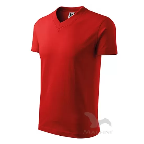 Tricou barbati V-neck 102 Malfini, bumbac 160g/m2 Rosu Tricou barbati V-neck 102 Malfini, bumbac 160g/m2 Rosu