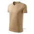 Tricou barbati V-neck 102 Malfini, bumbac 160g/m2 Bej Nisipiu
