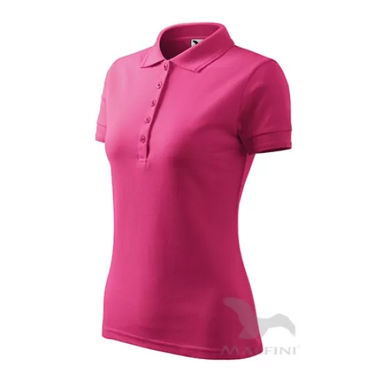 Tricou polo femei 200g/m2, Malfini Pique Polo 210, Roz Magenta Tricou polo femei 200g/m2, Malfini Pique Polo 210, Roz Magenta