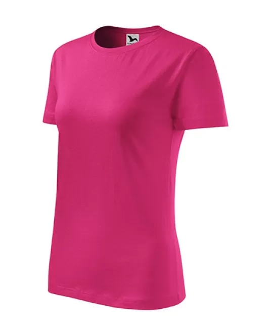 Tricou femei bumbac 145g/m2 Malfini Classic New 133 Roz magenta
