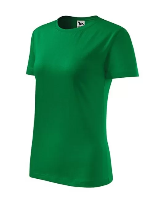 Tricou femei bumbac 145g/m2 Malfini Classic New 133 Verde mediu
