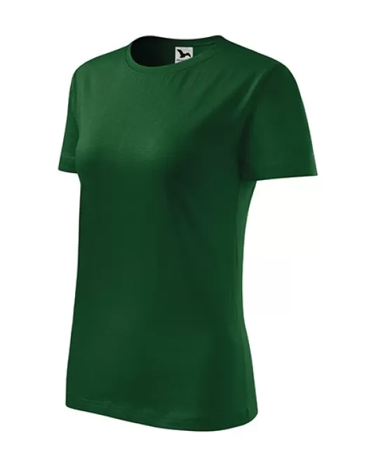 Tricou femei bumbac 145g/m2 Malfini Classic New 133 Verde sticla