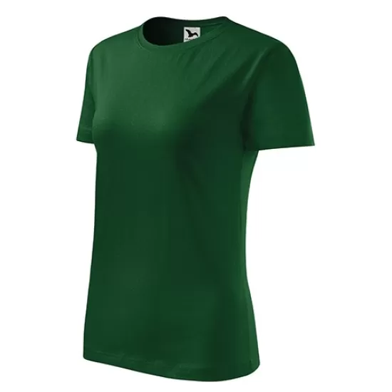 Tricou femei bumbac 145g/m2 Malfini Classic New 133 Verde sticla