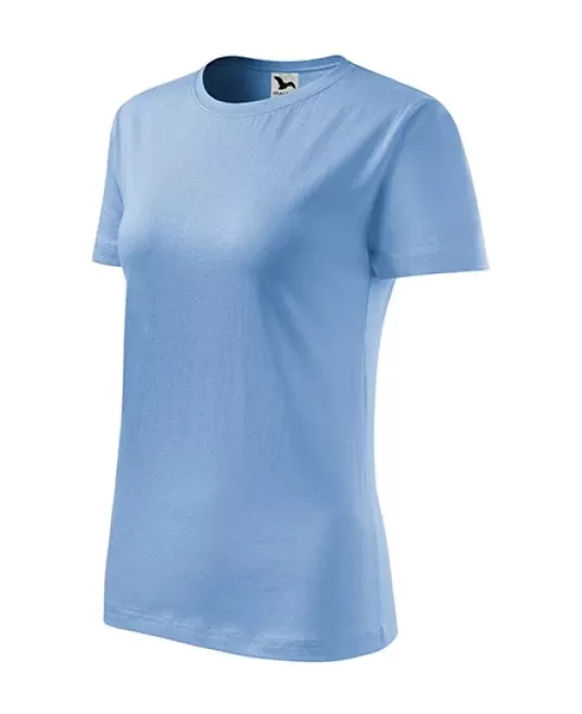 Tricou femei bumbac 145g/m2 Malfini Classic New 133 Albastru deschis