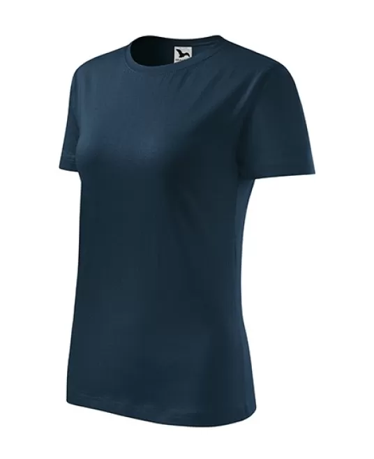Tricou femei bumbac 145g/m2 Malfini Classic New 133 Bleumarin