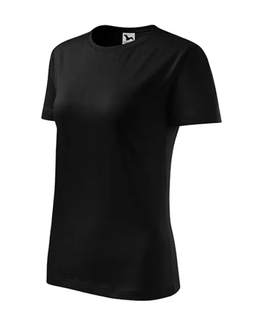 Tricou femei bumbac 145g/m2 Malfini Classic New 133 Negru