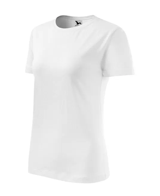 Tricou femei bumbac 145g/m2 Malfini Classic New 133 Alb