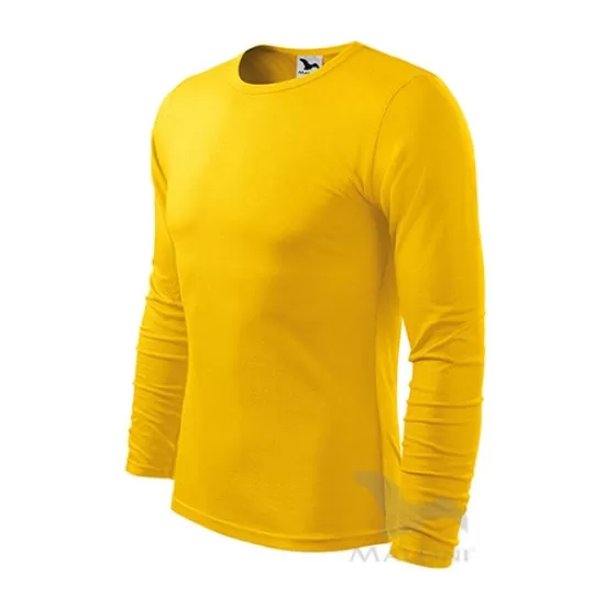 Tricou slimfit maneca lunga barbati, bumbac 160g/m2 LS 119 Malfini, Galben Tricou slimfit maneca lunga barbati, bumbac 160g/m2 LS 119 Malfini, Galben