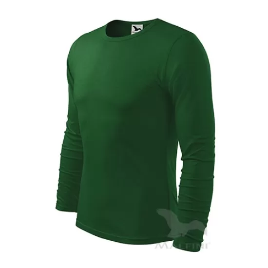 Tricou slimfit maneca lunga barbati, bumbac 160g/m2 LS 119 Malfini, Verde sticla Tricou slimfit maneca lunga barbati, bumbac 160g/m2 LS 119 Malfini, Verde sticla