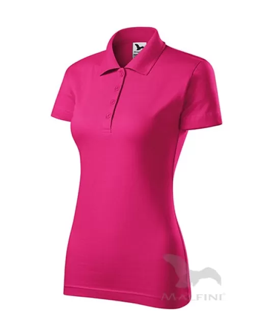 Tricou polo femei, bumbac 180g/m2, Malfini Single J.223 Roz, Magenta Tricou polo femei, bumbac 180g/m2, Malfini Single J.223 Roz, Magenta