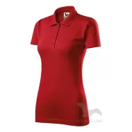 Tricou polo femei, bumbac 180g/m2, Malfini Single J.223, Rosu Tricou polo femei, bumbac 180g/m2, Malfini Single J.223, Rosu