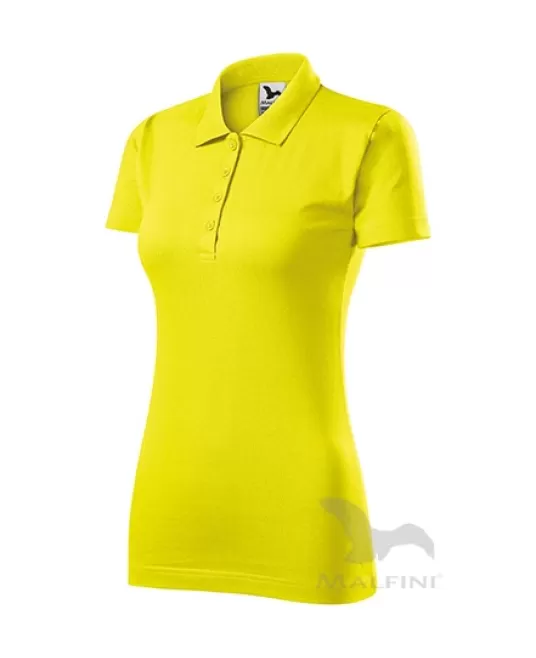 Tricou polo femei, bumbac 180g/m2, Malfini Single J.223, Galben Lamaie Tricou polo femei, bumbac 180g/m2, Malfini Single J.223, Galben Lamaie