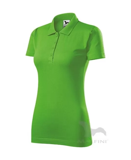Tricou polo femei, bumbac 180g/m2, Malfini Single J.223, Verde mar Tricou polo femei, bumbac 180g/m2, Malfini Single J.223, Verde mar
