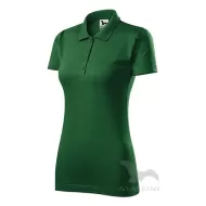 Tricou polo femei, bumbac 180g/m2, Malfini Single J.223, Verde sticla