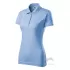 Tricou polo femei, bumbac 180g/m2, Malfini Single J.223, Albastru deschis