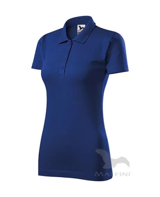 Tricou polo femei, bumbac 180g/m2, Malfini Single J.223, Albastru regal Tricou polo femei, bumbac 180g/m2, Malfini Single J.223, Albastru regal