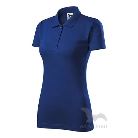 Tricou polo femei, bumbac 180g/m2, Malfini Single J.223, Albastru regal Tricou polo femei, bumbac 180g/m2, Malfini Single J.223, Albastru regal