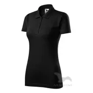Tricou polo femei, bumbac 180g/m2, Malfini Single J.223, Negru Tricou polo femei, bumbac 180g/m2, Malfini Single J.223, Negru