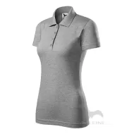 Tricou polo femei, bumbac 180g/m2, Malfini Single J.223, Gri inchis