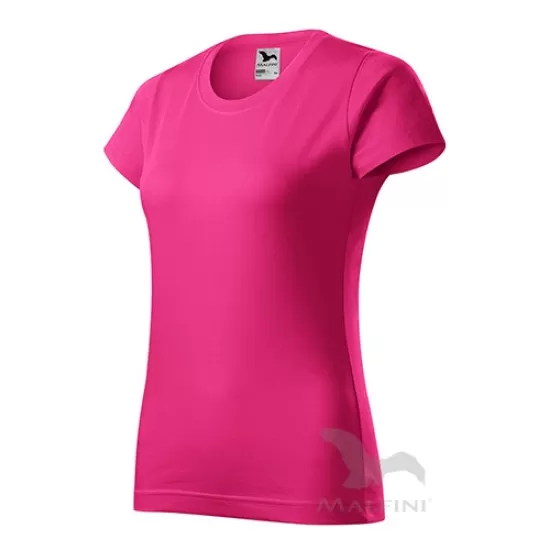 Tricou premium bumbac 160g/m2 , finisaj cu silicon, Roz magenta Tricou premium bumbac 160g/m2 , finisaj cu silicon, Roz magenta