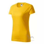 Tricou premium bumbac 160g/m2 , finisaj cu silicon,  Galben