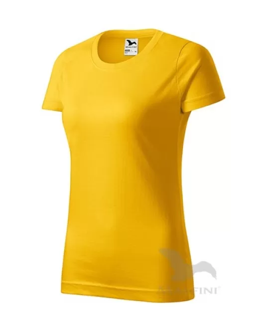 Tricou premium bumbac 160g/m2 , finisaj cu silicon,  Galben
