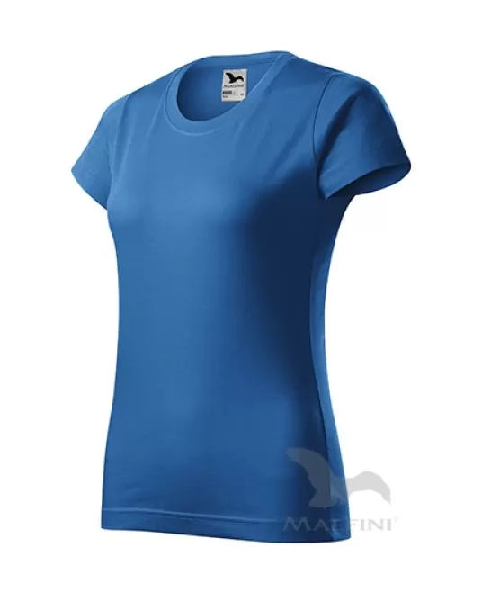 Tricou premium bumbac 160g/m2 , finisaj cu silicon,  Albastru azuriu