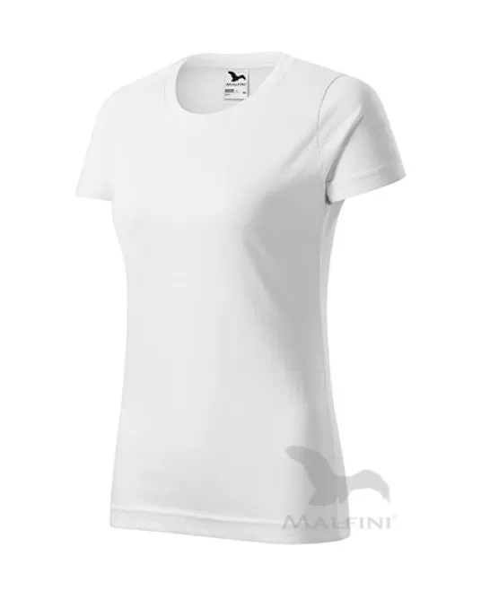 Tricou premium bumbac 160g/m2 , finisaj cu silicon, Malfini Basic 134 Alb