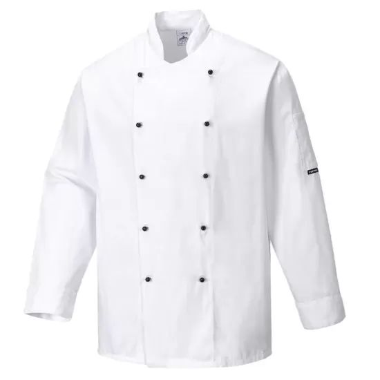 Tunica bucatari, nasturi reversibili, Alb Tunica bucatari, nasturi reversibili, Alb