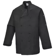 Tunica bucatari, nasturi reversibili, negru Tunica bucatari, nasturi reversibili, negru