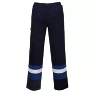 Pantaloni ignifugi, antistatici, protectie arc electric Bizflame Plus, Bleumarin si albastru