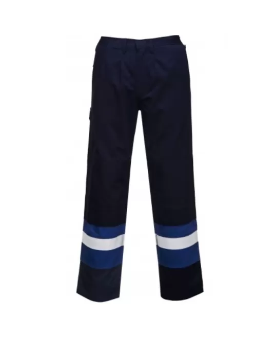 Pantaloni ignifugi, antistatici, protectie arc electric Bizflame Plus, Bleumarin si albastru Pantaloni ignifugi, antistatici, protectie arc electric Bizflame Plus, Bleumarin si albastru